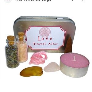 Love Travel Altar Kit with Pink Candle